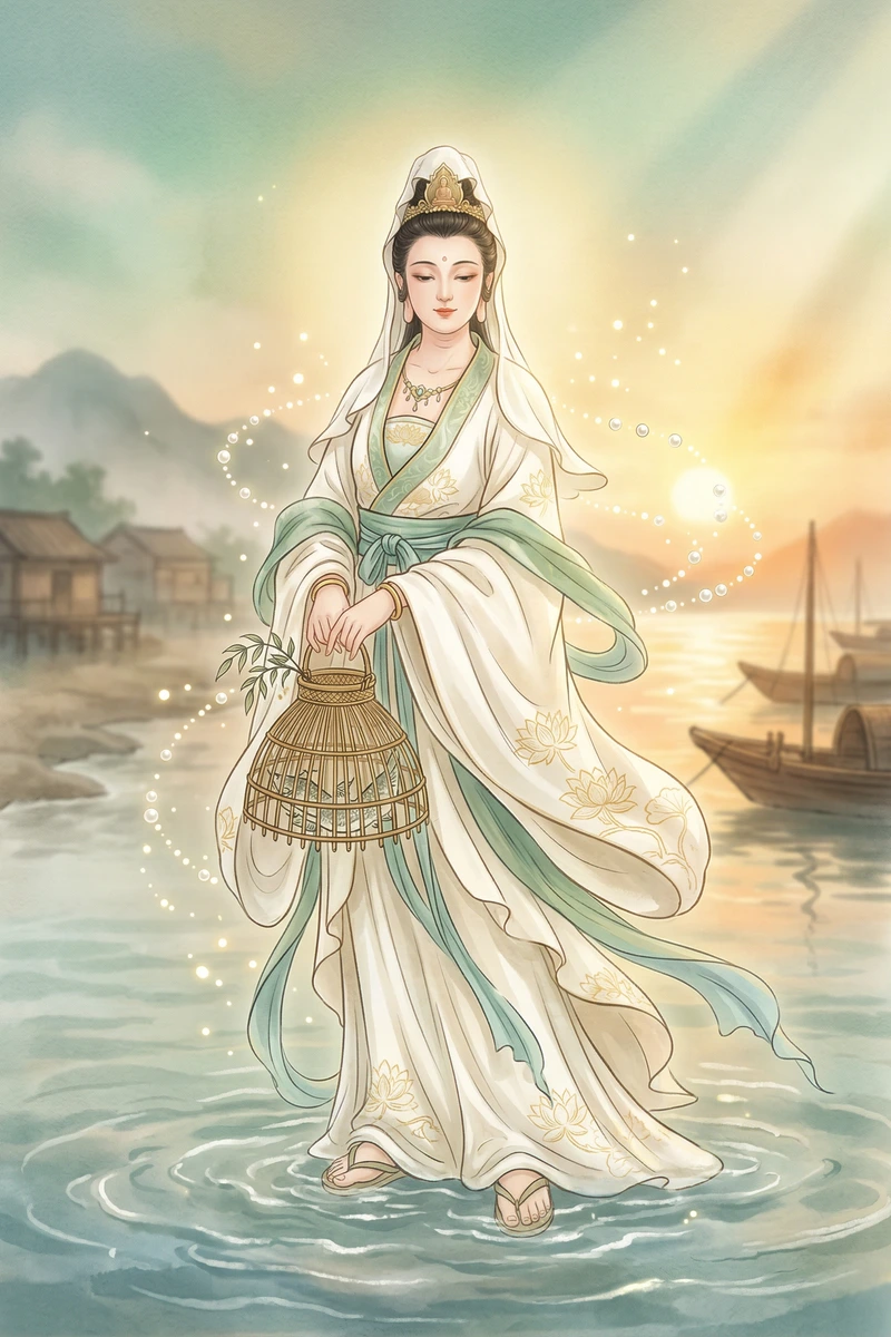 魚籃觀音觀世音菩薩法相