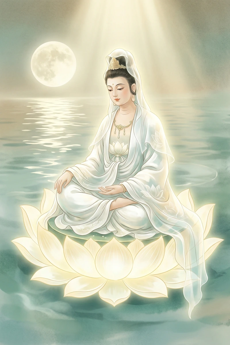 水月觀音觀世音菩薩法相