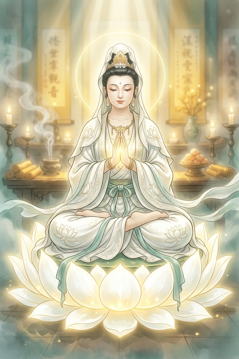 合掌觀音觀世音菩薩法相